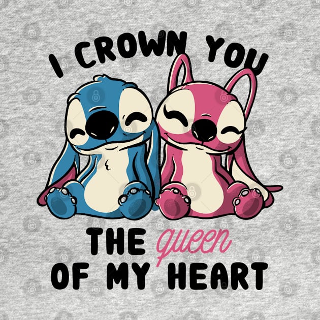 I Crown You The Queen Of My Heart Cute Lover Gift by eduely